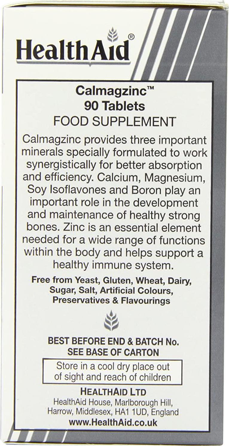 HealthAid Calmagzinc - 90 Vegan Tablets