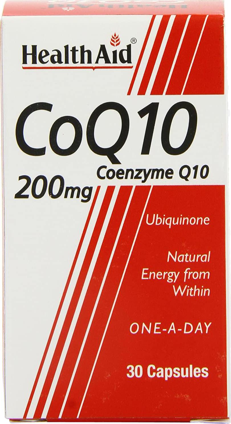 HealthAid CoQ-10 200mg - Coenzyme Q10 - 30 Capsules