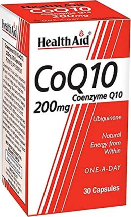 HealthAid CoQ-10 200mg - Coenzyme Q10 - 30 Capsules