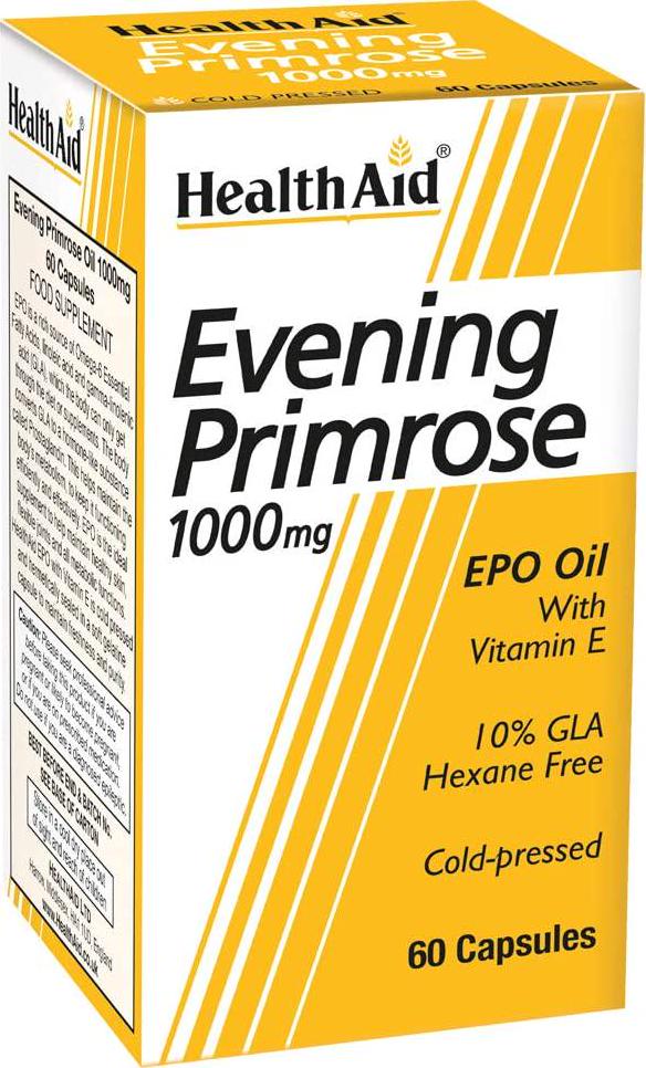 HealthAid Evening Primrose Oil 1000 mg - 60 Capsules