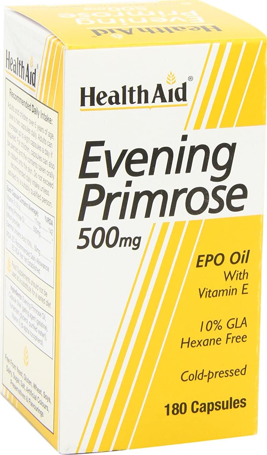 HealthAid Evening Primrose Oil 500 mg - 180 Capsules