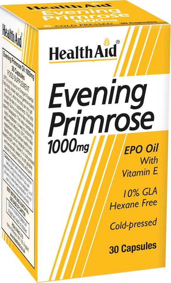 HealthAid Evening Primrose Oil 1000 mg - 30 Capsules