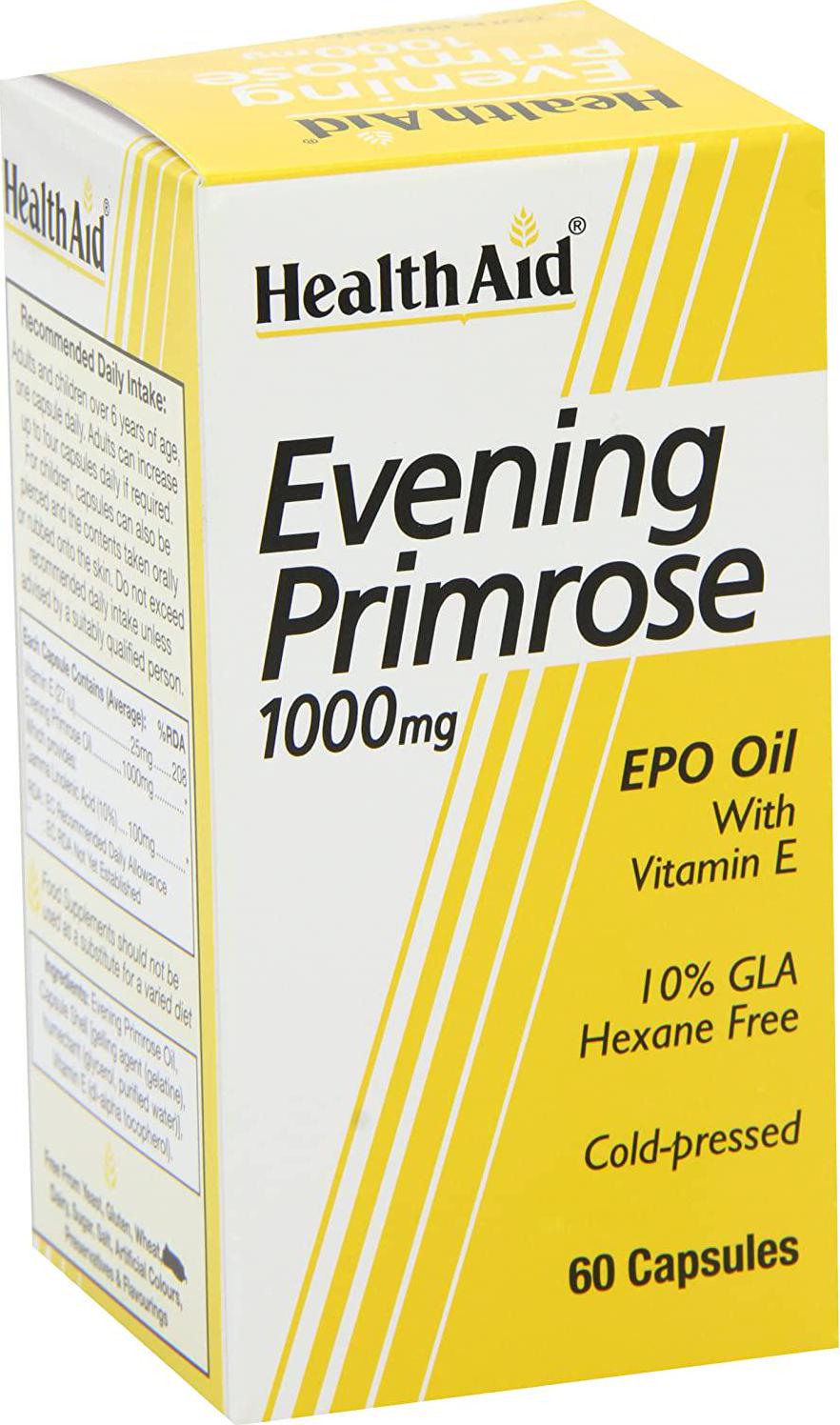HealthAid Evening Primrose Oil 1000 mg - 60 Capsules