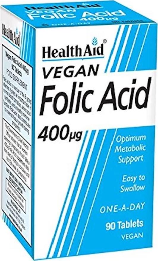HealthAid Folic Acid 400 g - 90 Tablets