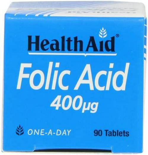 HealthAid Folic Acid 400 g - 90 Tablets