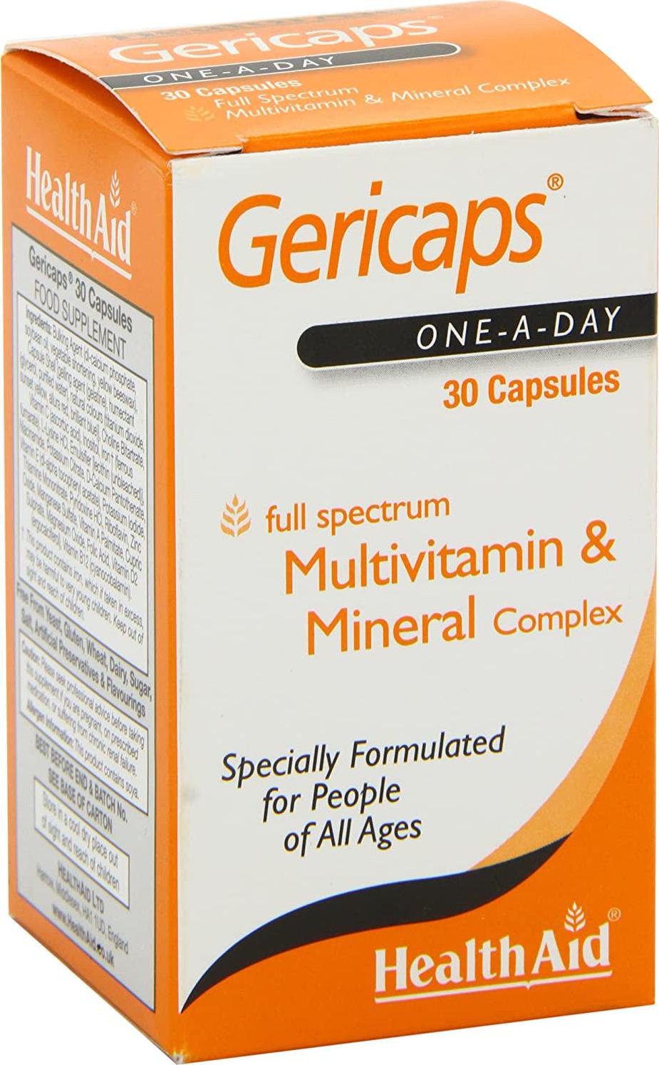 HealthAid Gericaps - 30 Capsules