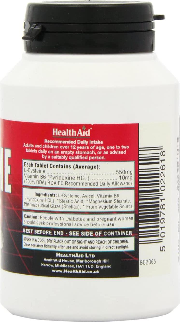HealthAid L-Cysteine 550mg - 30 Tablets