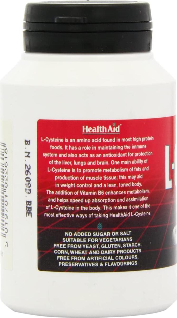 HealthAid L-Cysteine 550mg - 30 Tablets