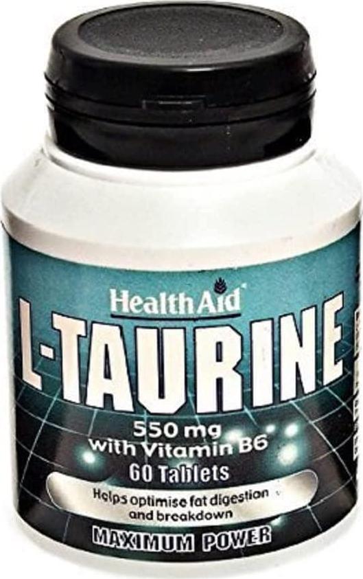 HealthAid L-Taurine 550mg - 60 Tablets