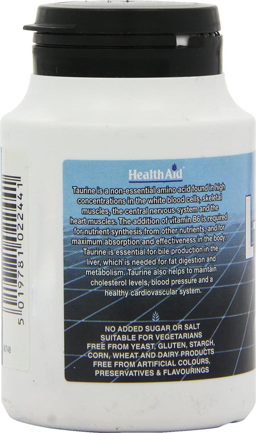 HealthAid L-Taurine 550mg - 60 Tablets