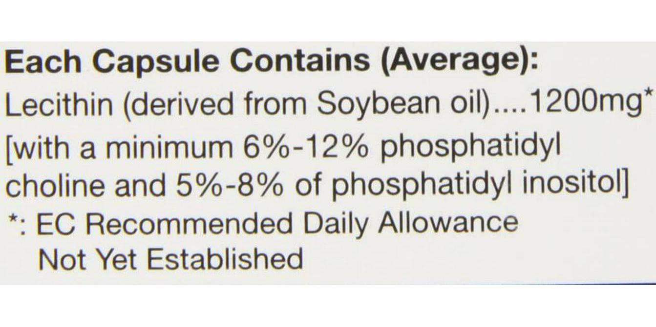 HealthAid Lecithin 1200mg - 50 Capsules