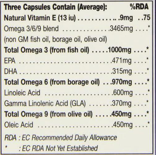 HealthAid Omega 3-6 - 9-60 Capsules