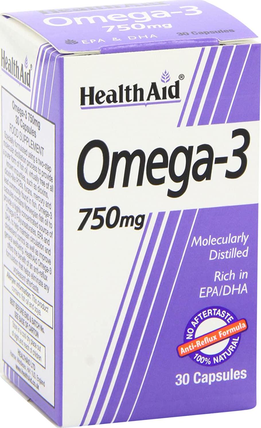HealthAid Omega 3 750mg - 30 Capsules