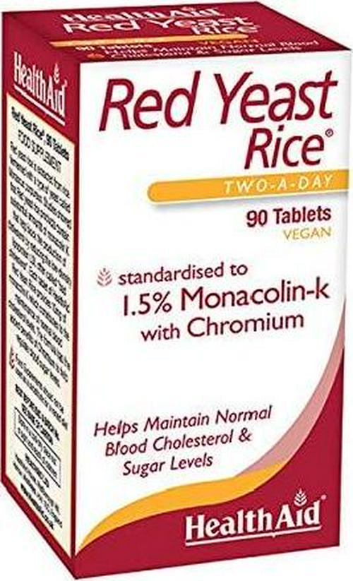 HealthAid Red Yeast Vegan - 90 Vegan Tablets