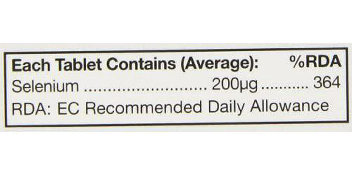 HealthAid Selenium 200ug - Prolong Release - 60 Vegan Tablets
