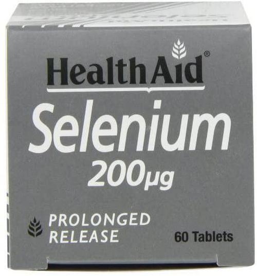 HealthAid Selenium 200ug - Prolong Release - 60 Vegan Tablets