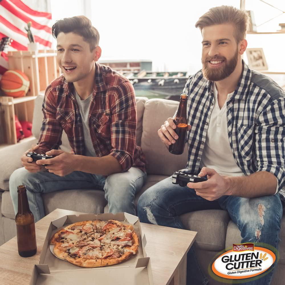 Healthy Digestives Gluten Cutter enzyme formula - Helps Improve your bodies Gluten digestion and assist in breaking down Wheat, Dairy and Other Grains - 30 Servings, Capsules