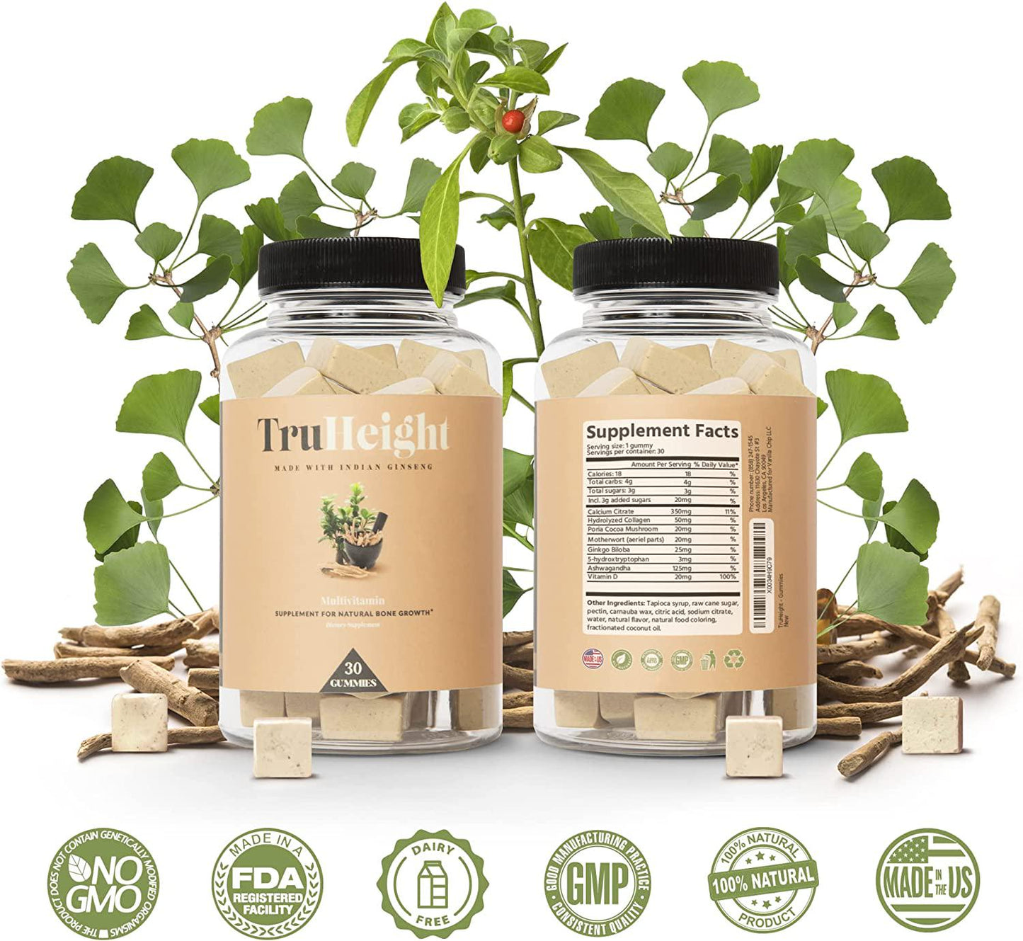 Height Growth Formula - Grow Taller Supplement - Made in USA - Doctor Recommended - Height Maximizer - Grow Taller Pills - Supplement for Natural Bone Growth - Height Pill Supplement - ProHeight 60ct