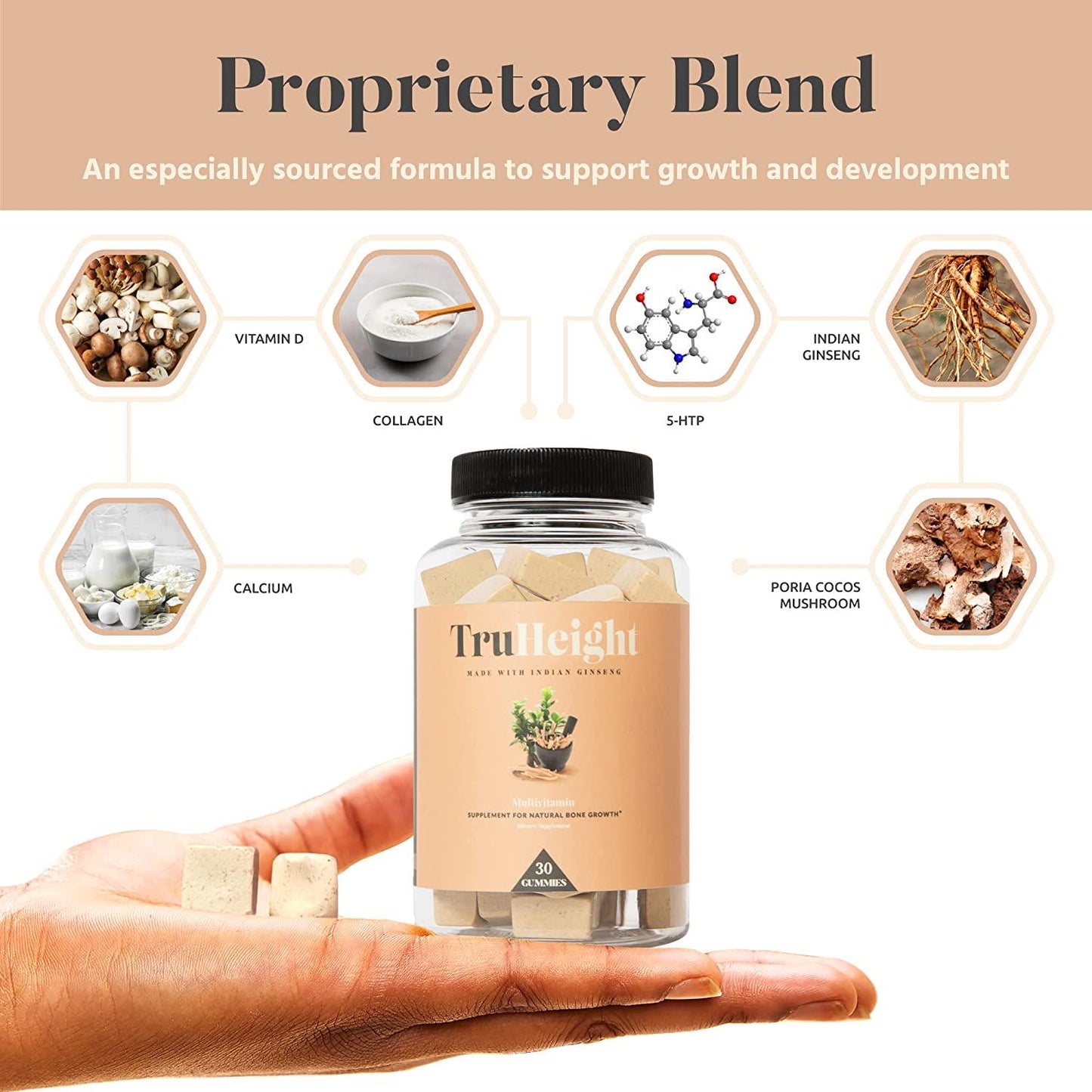 Height Growth Formula - Grow Taller Supplement - Made in USA - Doctor Recommended - Height Maximizer - Grow Taller Pills - Supplement for Natural Bone Growth - Height Pill Supplement - ProHeight 60ct