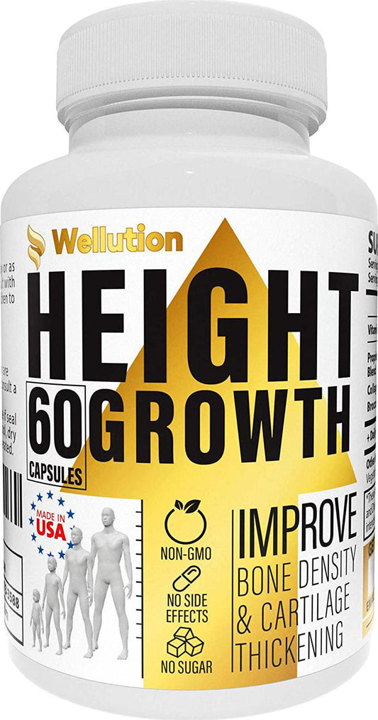 Height Growth Maximizer Supplement - Natural Height Pills to Grow Taller - Made in USA - Growth Pills with Calcium for Bone Strength - Get Taller Supplement That Increases Bone Growth - Made in USA