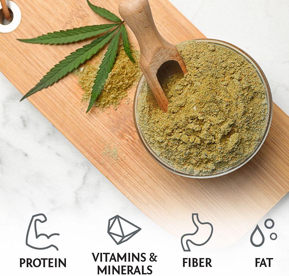 Hemp Protein Powder | Plant Based Protein Powder Organic Unsweetened Gluten Free Vegan Protein with BCAA's plus Fiber Healthy Fats Antioxidants and Minerals Free of Soy GMOs and Sugar Free by Sunwarrior