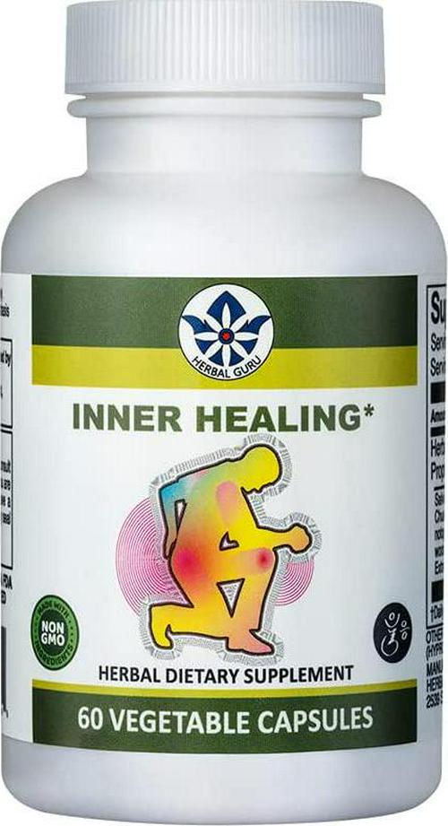 Herb Guru Inner Healing Herbal Supplement | Aids Blood Circulation and Helps Relieve Exercise Pain | Can Maintain Healthy Blood Pressure Levels and Muscles Soreness | All Natural | 60 Capsules