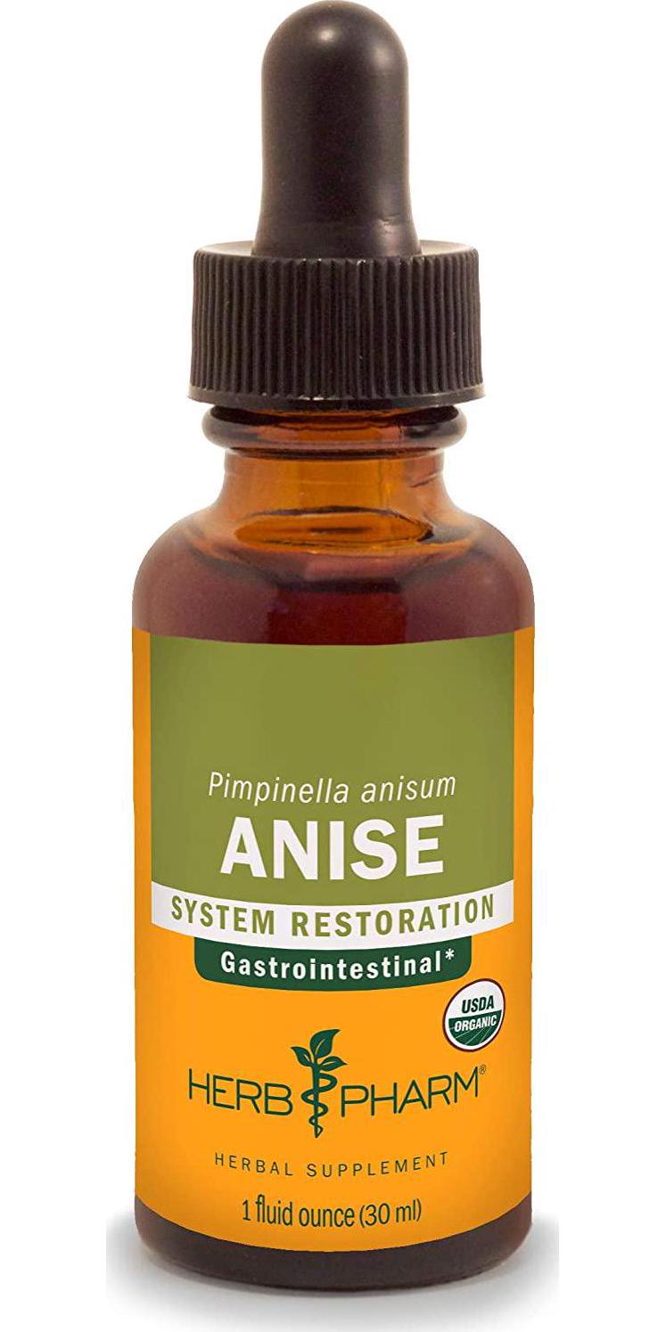 Herb Pharm Certified Organic Anise Liquid Extract for Digestive Support, 1 Fl Oz (Pack of 1) 1 Fl Oz