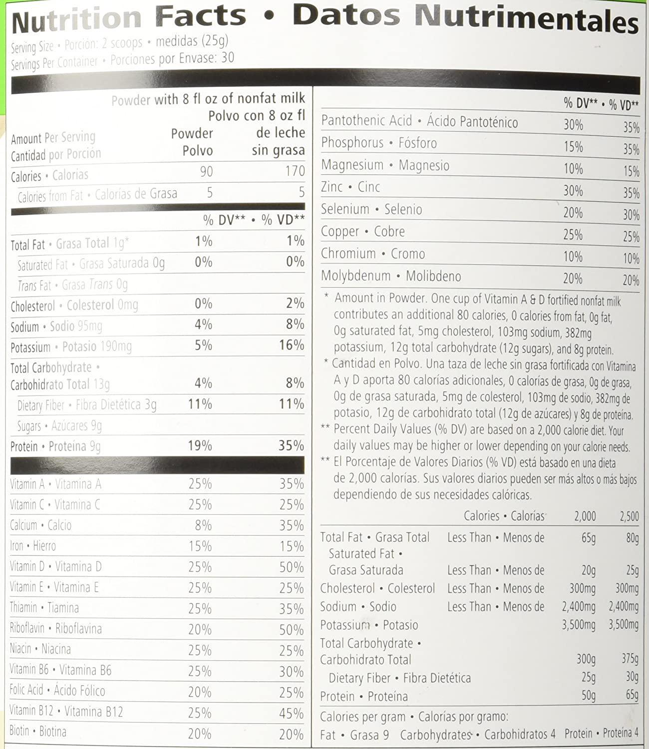 Herbalife Formula 1 Nutritional Shake Mix, French Vanilla, 750 Gram