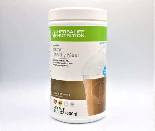 Herbalife Formula One -HERBALIFE- Instant Healthy Meal - Creamy Chocolate - Nutritional Shake Mix - for Healthy Nutrition 21.1 Oz (600g) Shake and Go