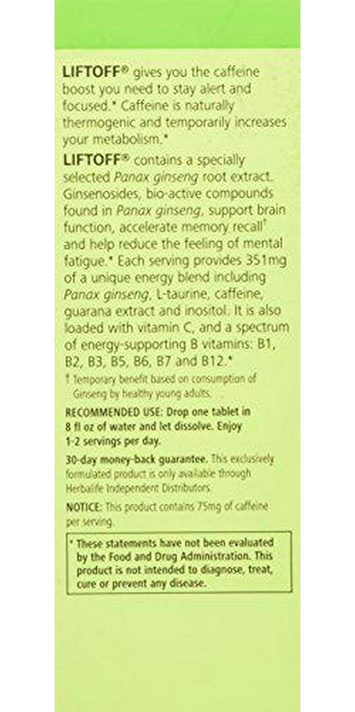 Herbalife Liftoff Lemon-Lime Blast Kosher (Box of 10 Tablets)