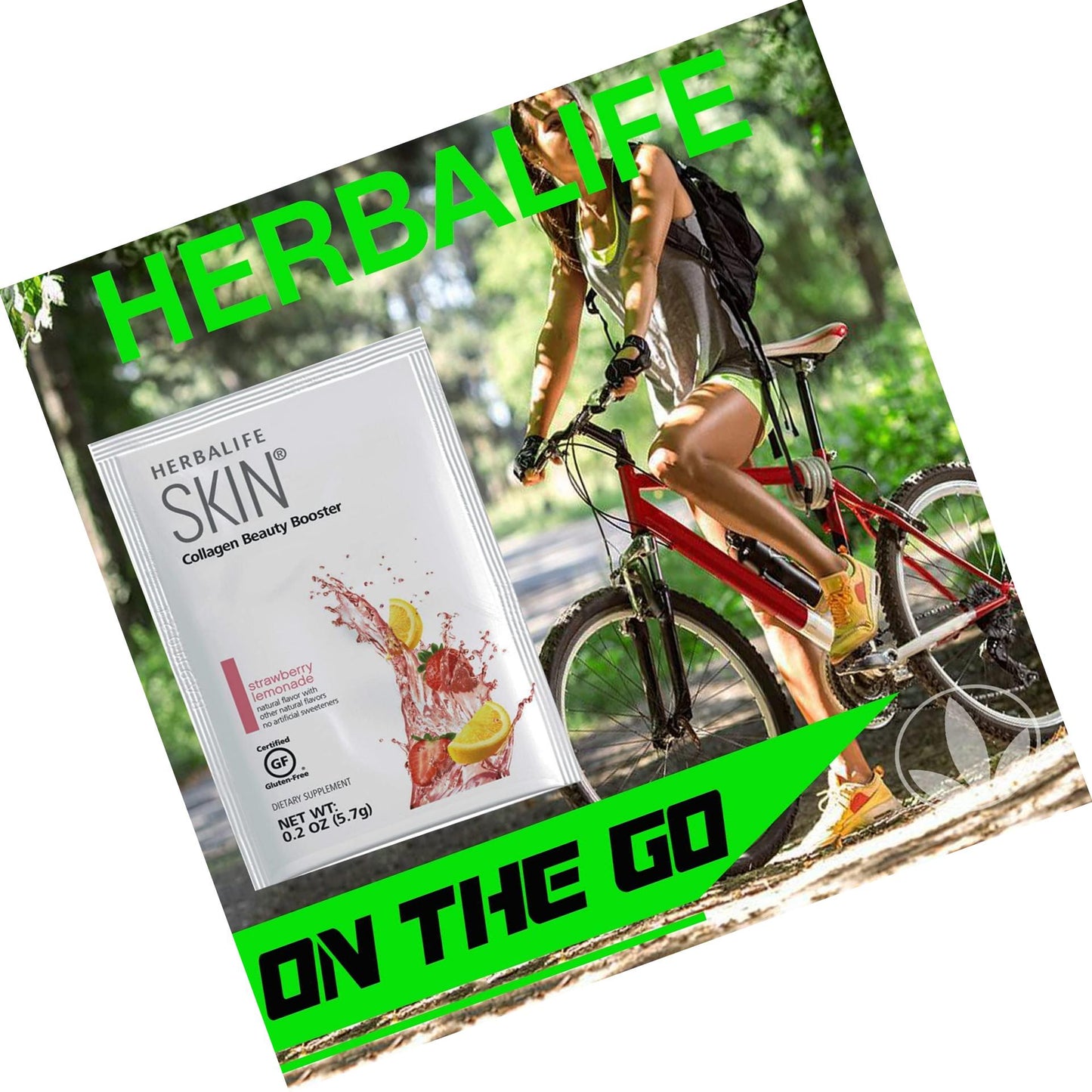 Herbalife Skin Strawberry Lemonade 30 Packets (5.7G) Skin Collagen Beauty Booster: No Artificial Flavor, No Artificial Sweeteners, Gluten-Free