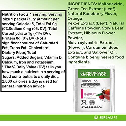 Herbalife Trial Pack: Formula 1+PDM On The Go Protein for Energy and Nutrition, Sustain Satisfy Hunger, Increases Alertness, Excellent Source of Fiber with Herbal Tea Concentrate, Pack 8