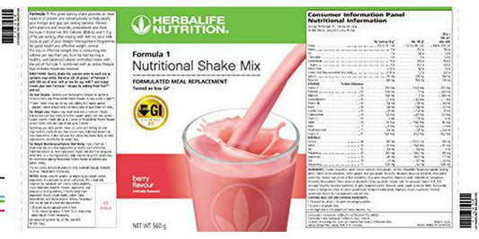 Herbalife Wild Berry Formula 1 Meal Replacement Shake - 750g
