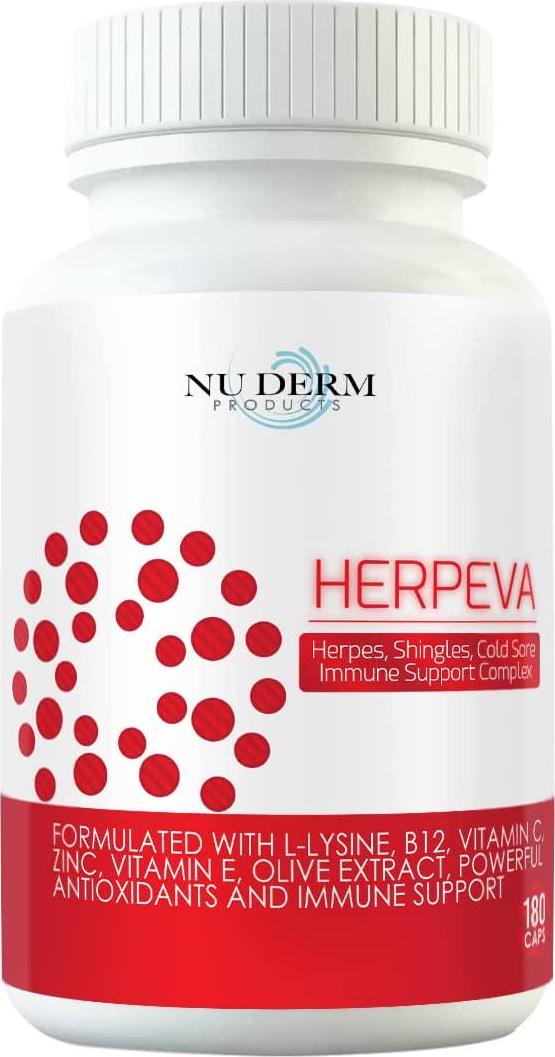 Herp Plus Cold Sore Shingles Vitamins Herpes Supplements Medicine Clinical Strength L-lysine Olive Leaf, Pancreatin, B12 Vitamin C, B-Complex, Prunella Vulgaris, Vitamin E, Echinacea 180 CAPS