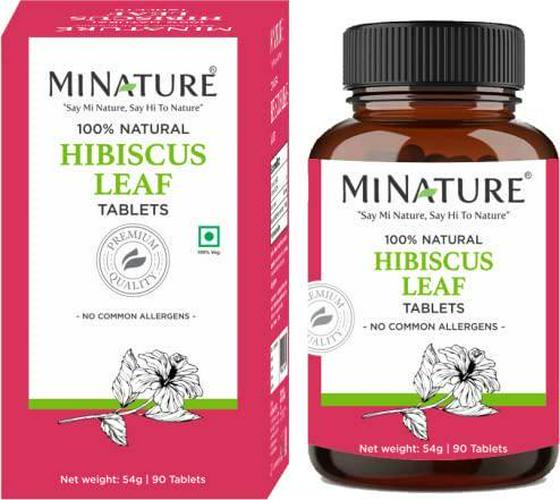 Hibiscus Tablets by mi Nature | 90 Tablets, 1000 mg | 45 Days Supply | Hibiscus Flower Tablets | Vegan | Increases Immunity| Weight Loss | Antioxidant | Healthy circulatory system