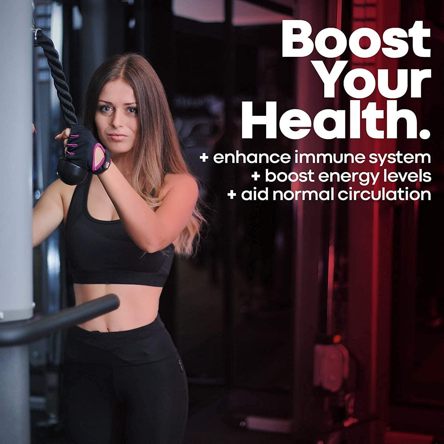 High Strength Korean Red Panax Ginseng 1500 mg Supplement -120 Vegan Capsules- High Ginsenosides Powder Extract to Boost Energy, Endurance, Mood, Performance and Sexual Health Pills for Men and Women-