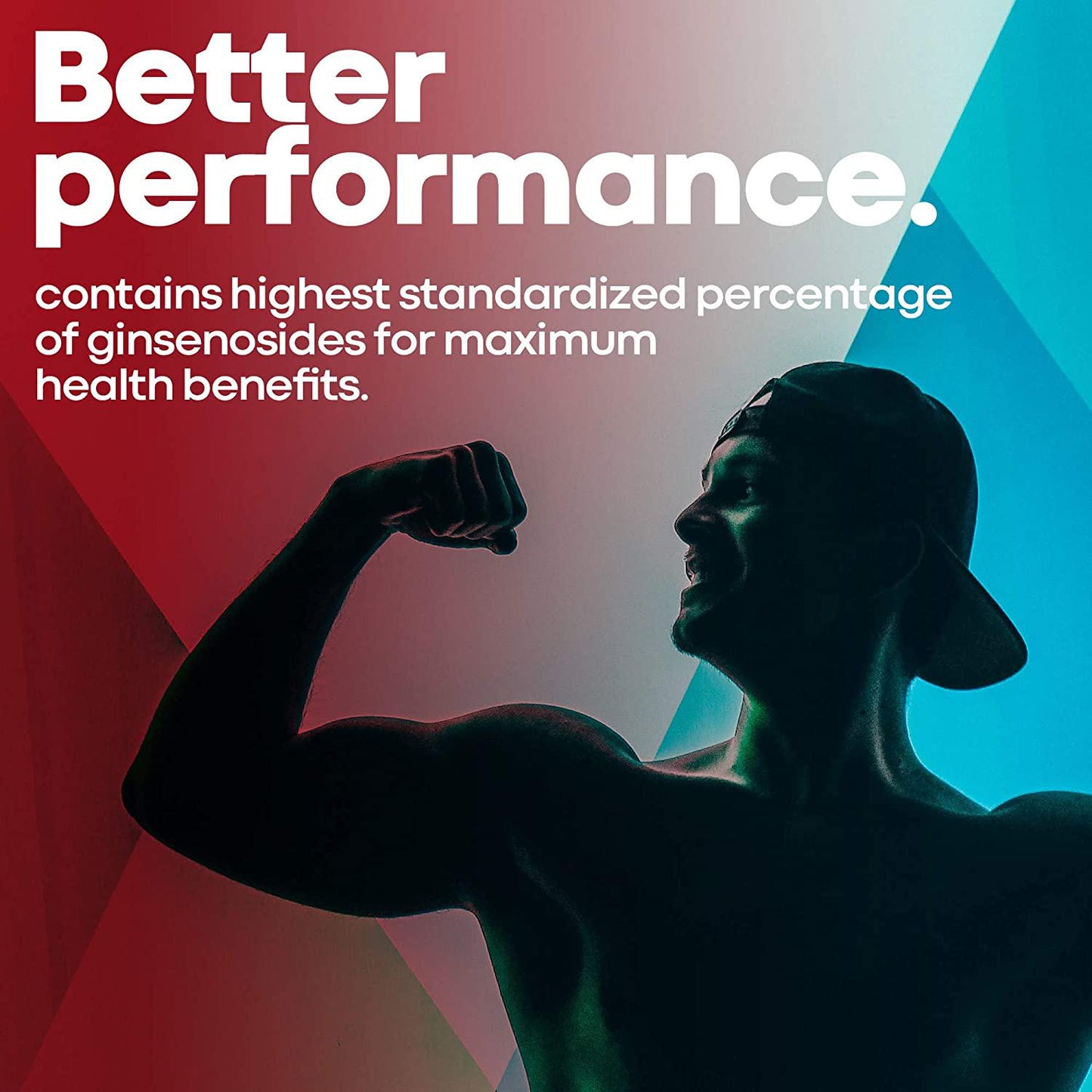 High Strength Korean Red Panax Ginseng 1500 mg Supplement -120 Vegan Capsules- High Ginsenosides Powder Extract to Boost Energy, Endurance, Mood, Performance and Sexual Health Pills for Men and Women-