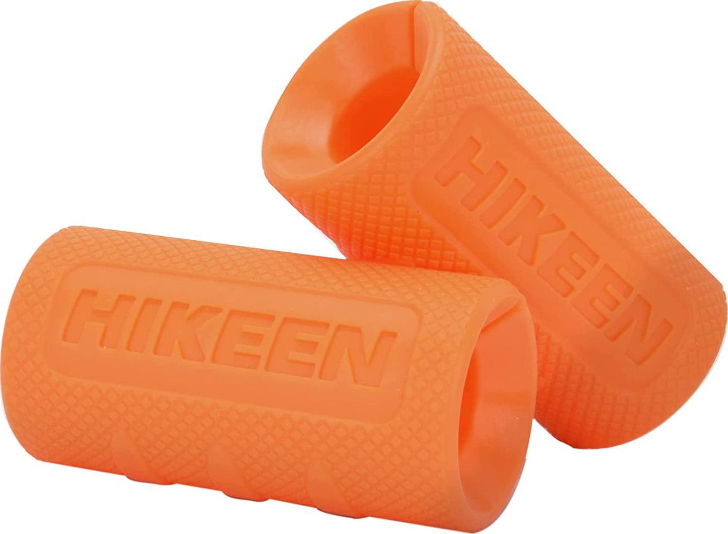 Hikeen Thick Bar Dumbbell Grips,Non Slip Hard Rubber Barbell Grips, Grips for Weight Lifting, Muscle Building-2 Outer Diameter