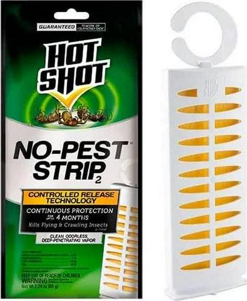 Hot Shot No-Pest Strip 2, Controlled Release Technology Kills Flying and Crawling Insects 2.29 Ounce