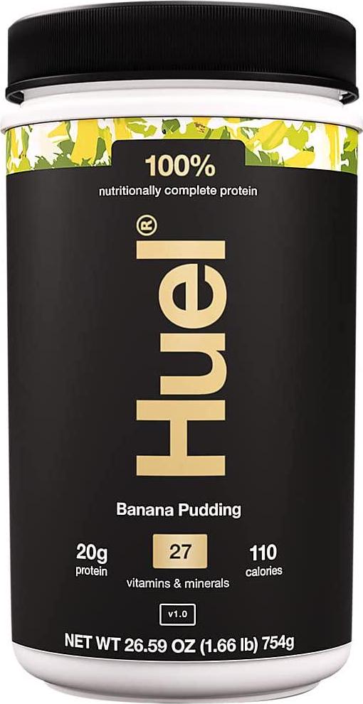 Huel Complete Protein - Nutritionally Complete - Delicious Vegan Protein Powder - Keto Friendly, Gluten Free, Dairy Free - Sustainably Sourced - 1.66 Pounds - 26 Servings - Banana Pudding