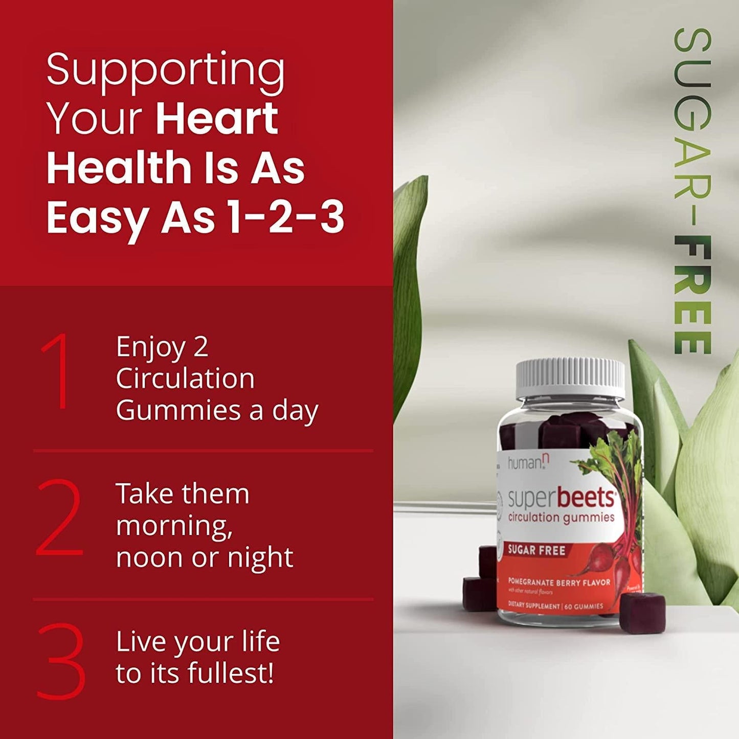 HumanN SuperBeets Circulation Gummies and SuperBeets Heart Chews