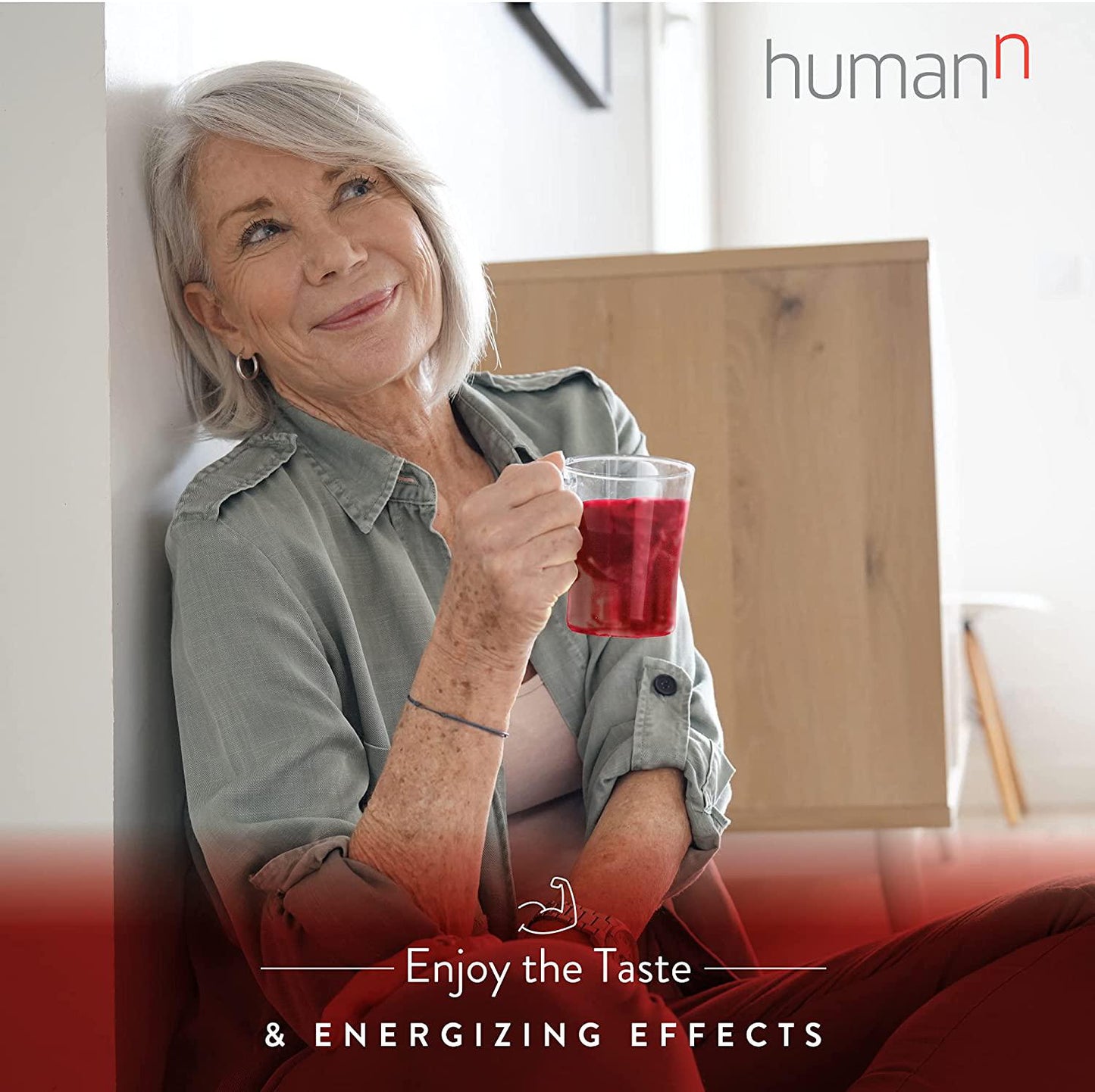 HumanN SuperBeets Energy Plus with Grape Seed Extract | Concentrated Non-GMO Beetroot Supplement with Green Tea Extract, 80mg Caffeine per Serving, Vitamin C, Natural Berry Flavor, 5.87oz