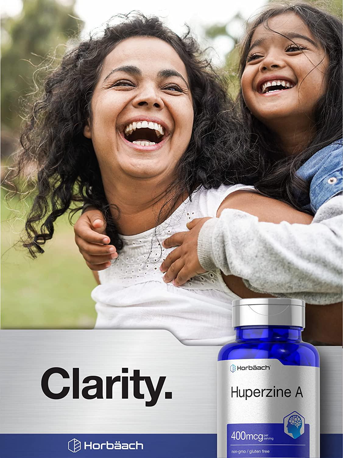 Huperzine A 400mcg | 180 Capsules | Non-GMO, Gluten Free Supplement | by Horbaach