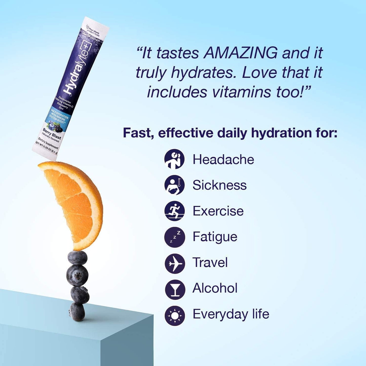 Hydralyte Immunity Boost (20 Count) and Electrolyte Berry Tablets (20 Count) Bundle | Immune Boost with 1,000mg of Vitamin C, Elderberry and Zinc | Effervescent Electrolyte Tablets (20 Count), Berry