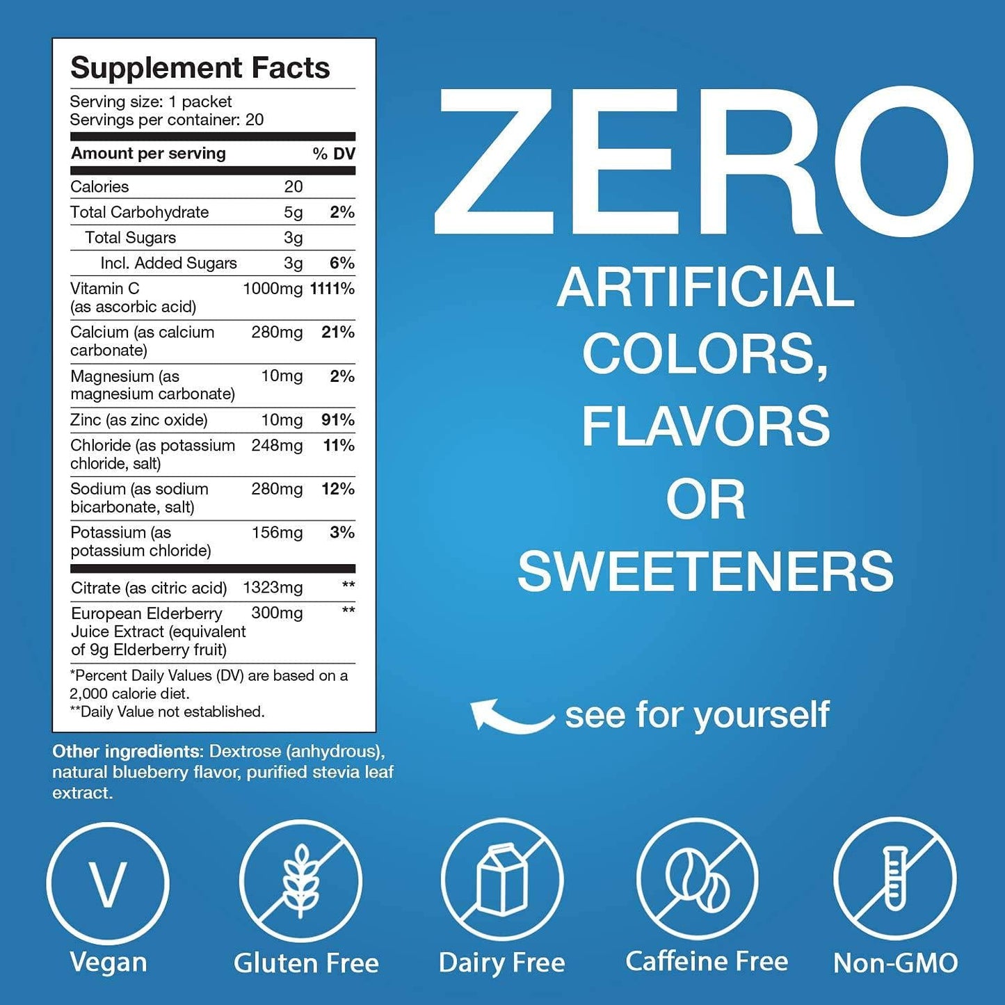 Hydralyte Immunity Boost (20 Count) and Electrolyte Berry Tablets (20 Count) Bundle | Immune Boost with 1,000mg of Vitamin C, Elderberry and Zinc | Effervescent Electrolyte Tablets (20 Count), Berry