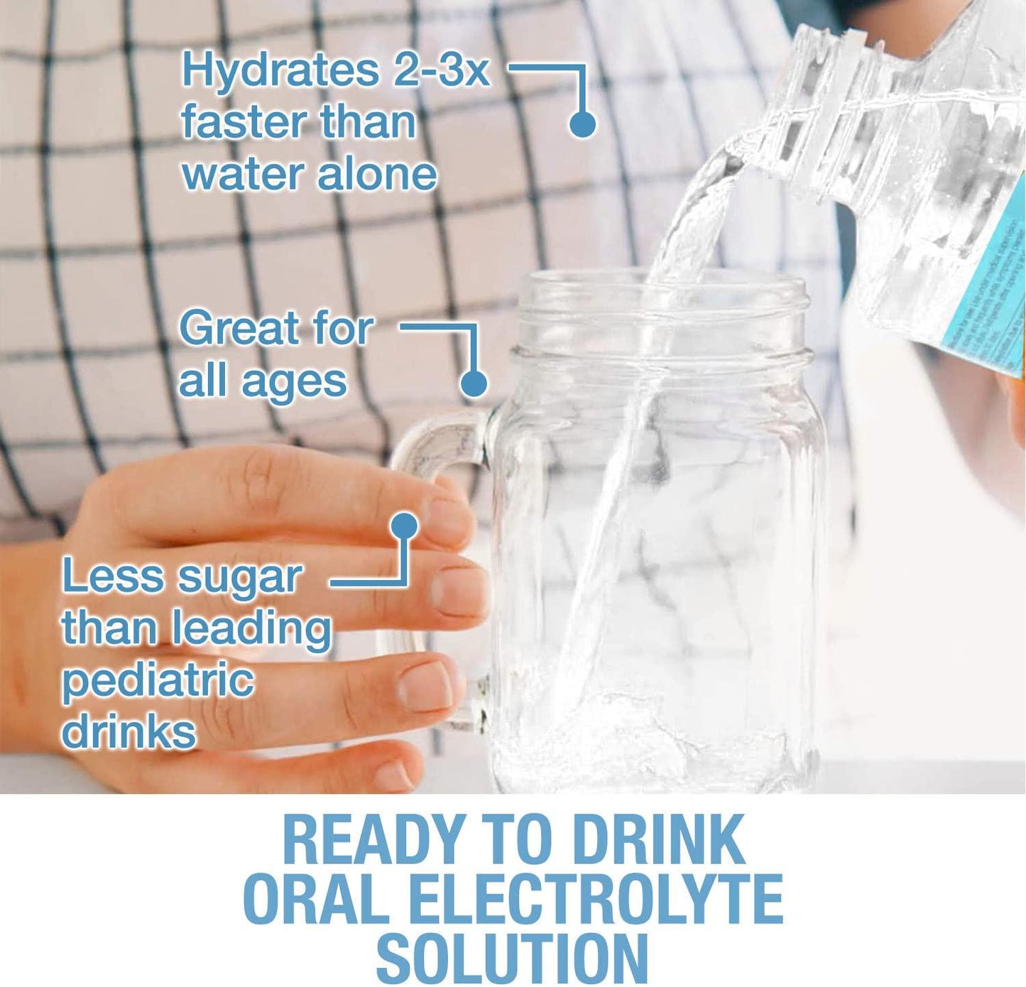 Hydralyte Ready to Drink | Oral Electrolyte Solution | Electrolyte Drink | Pre-mixed | Clinical Hydration Formula for Workout, Cold and Flu, Late Night Recovery | Non-GMO | Lemonade, 1L (33.8 fl oz)