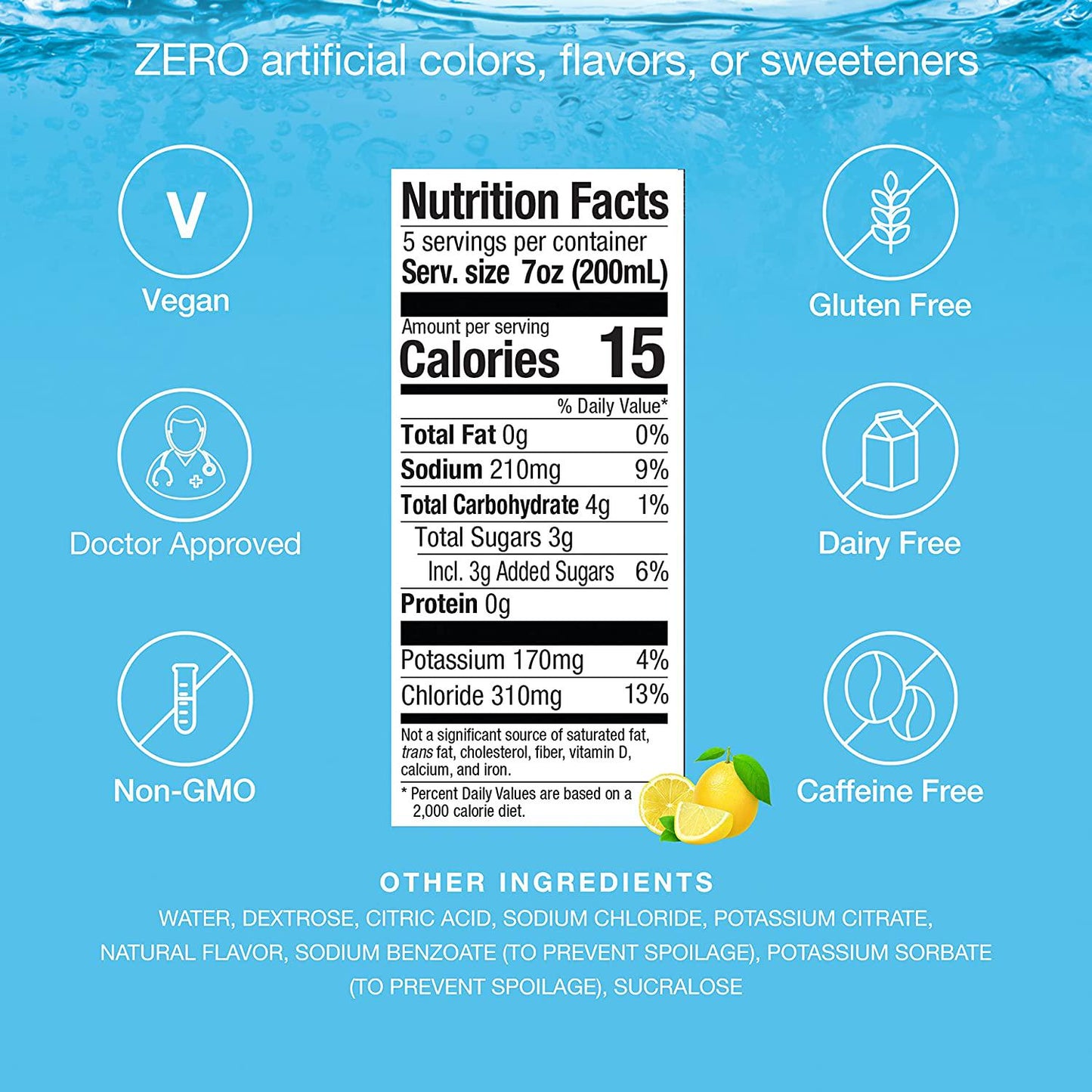 Hydralyte Ready to Drink | Oral Electrolyte Solution | Electrolyte Drink | Pre-mixed | Clinical Hydration Formula for Workout, Cold and Flu, Late Night Recovery | Non-GMO | Lemonade, 1L (33.8 fl oz)
