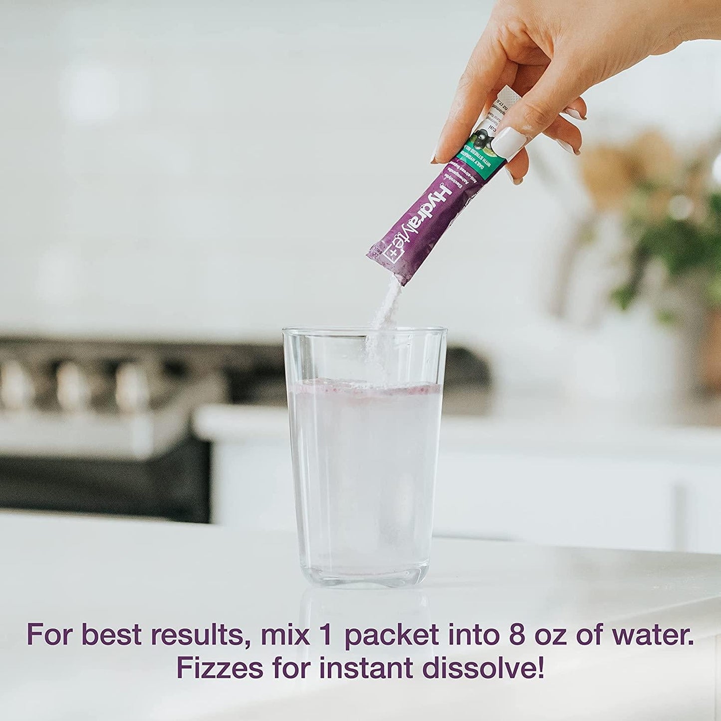 Hydralyte Stress Relief - Acai Electrolyte Powder Packets for Rapid Rehydration and Stress Relief | Ashwagandha Hydration Packets for Daily Hydration - 250mg of Ashwagandha Powder (8oz, 20 Count)