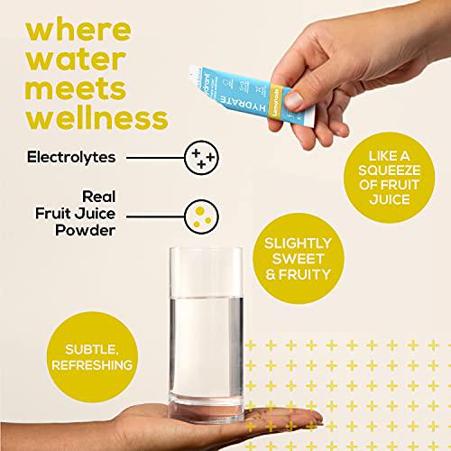Hydrant Hydrate, No Added Sugar, Electrolyte Powder Rapid Hydration Mix, Hydration Powder Packets Drink Mix, Helps Rehydrate Better Than Water (Lemonade, 30 Count)