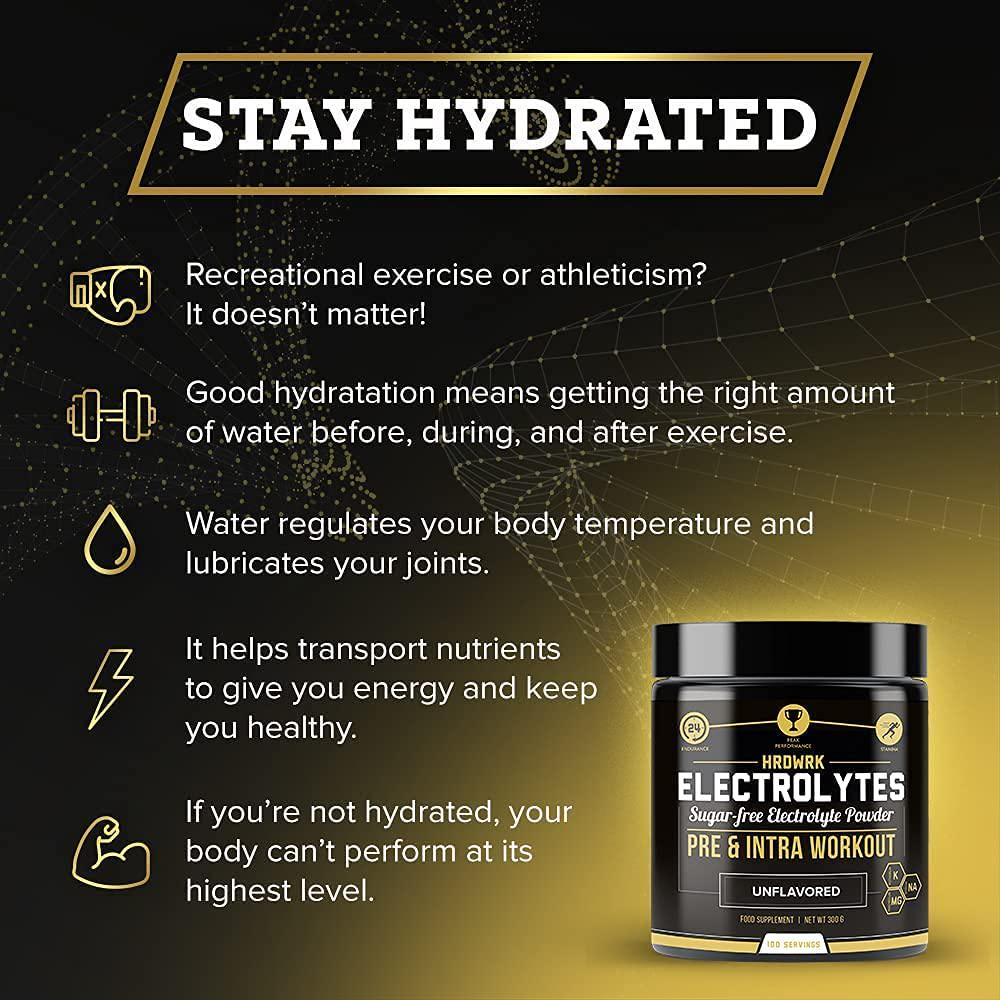 Hydrolyte - 100 Servings Sugar Free Electrolyte Powder with Magnesium, Potassium and Sodium - Boost Endurance and Reduce Fatigue with This Electrolyte Supplement - Maximum Hydration - Keto Friendly